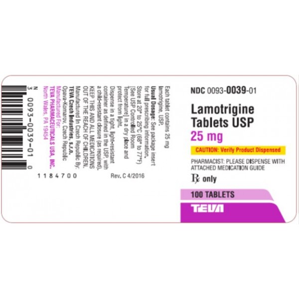 LAMOTRIGINE 25MG - Products