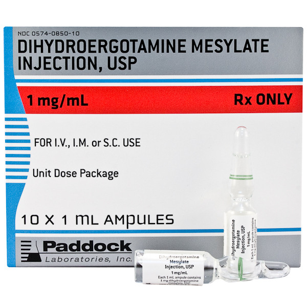 DIHYDROERGOTAMINE 1MG/ ML - RX Products
