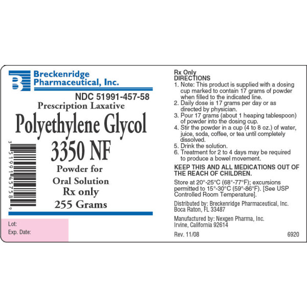 POLYETHYLENE GLYCOL 3350 RX Products