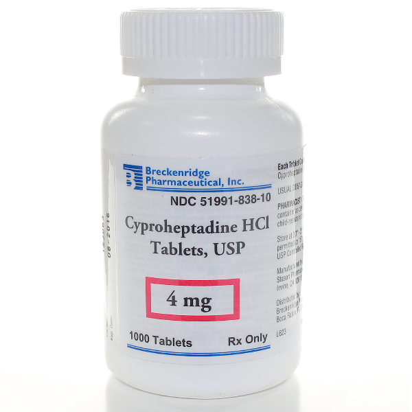 CYPROHEPTADINE HCL 4MG RX Products