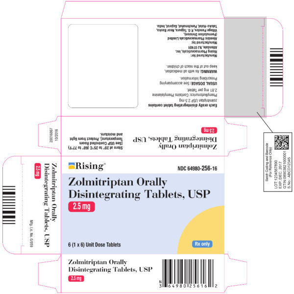 ZOLMITRIPTAN 2.5MG ODT RX Products