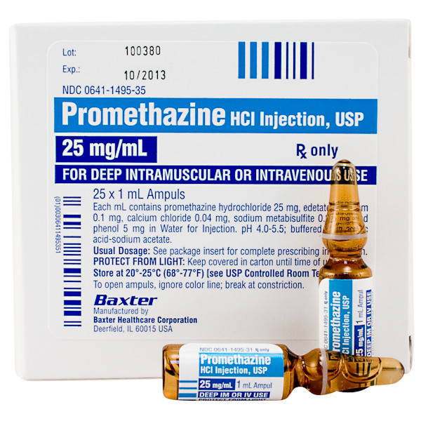 PROMETHAZINE HCL 25MG/ML RX Products