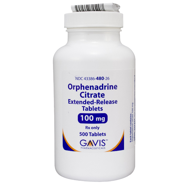 Orphenadrine Citrate Er 100mg Rx Products