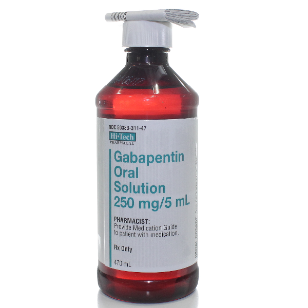 GABAPENTIN ORAL SOL 250MG/5 ML - RX Products