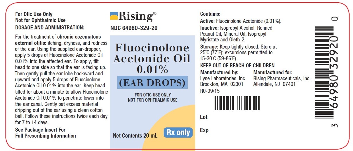 FLUOCINOLONE ACE OIL EAR DROPS - RX Products