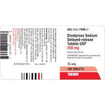 DIVALPROEX NA DR 250MG