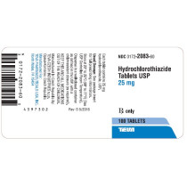 HYDROCHLOROTHIAZIDE 25MG