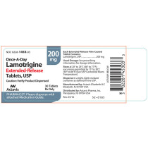 LAMOTRIGINE ER 200MG
