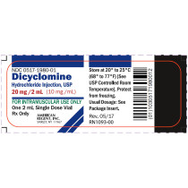 DICYCLOMINE HCL INJ 20MG/2ML