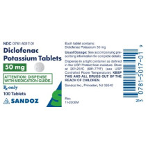 DICLOFENAC POTASSIUM 50MG