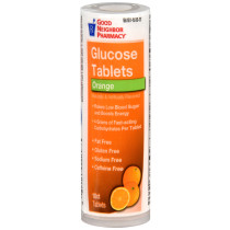 GNP GLUCOSE TAB ORANGE 