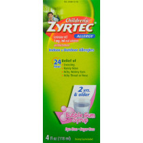 ZYRTEC OTC CHILD S/F DY/F