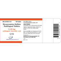 HYOSCYAMINE SULFATE SL 0.125MG