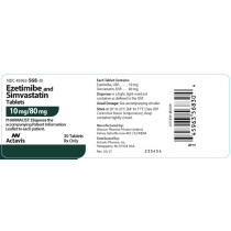 EZETIMIBE/SIMVASTATIN 10/80MG