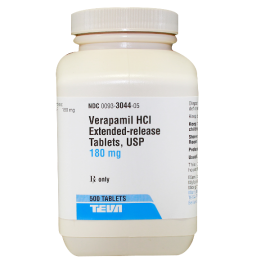 VERAPAMIL HCL ER 180MG