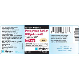 PANTOPRAZOLE SODIUM EC 20MG