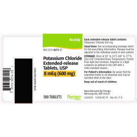 POTASSIUM CHLORIDE ER 600MG