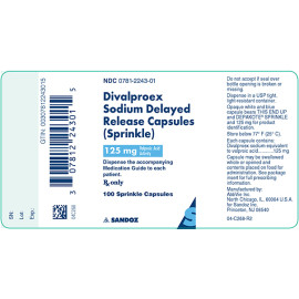 DIVALPROEX SOD SPRINKLES 125MG