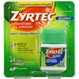 ZYRTEC OTC 10MG
