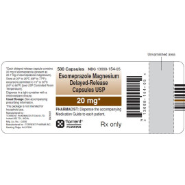 ESOMEPRAZOLE MAGNESIUM DR 20MG