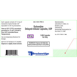 DULOXETINE HCL DR 60MG