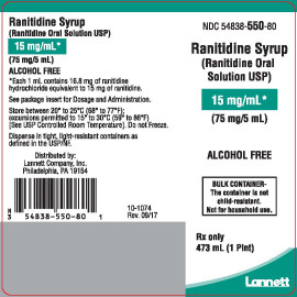 RANITIDINE HCL SYR 15MG/ ML