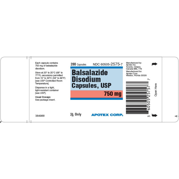 BALSALAZIDE 750MG RX Products